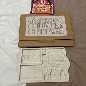 The 1995 Longaberger Pottery Gingerbread Country Cottage #32476
